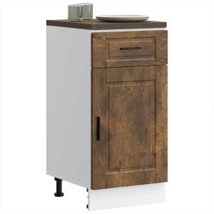 Mueble bajo de cocina porto roble ahumado madera reconstituida D