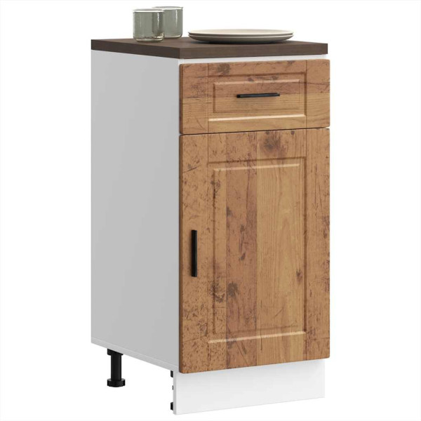 Mueble bajo de cocina porto madera vieja madera reconstituida Mueble bajo de cocina porto madera vieja madera reconstituida D