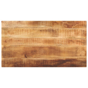 Tablero de mesa rectangular madera mango rugosa 110x70x3.8 cm D