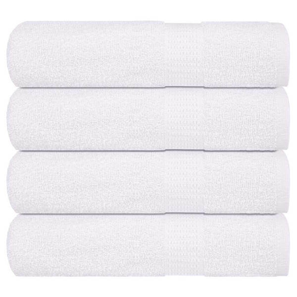 Toallas de Baño 4 uds blanco 100x150 cm 360 g/m² 100% Algodón Toallas de Baño 4 uds blanco 100x150 cm 360 g/m² 100% Algodón D