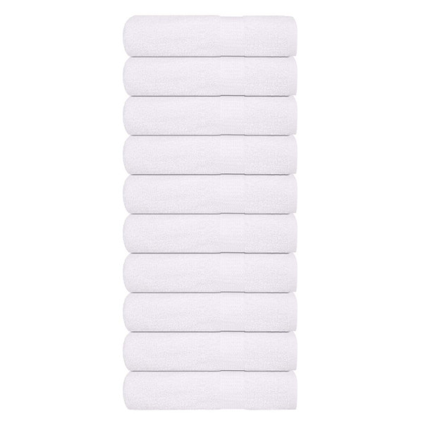 Toallas de mano 10 piezas blanco 50x100cm 360 g/m² 100% algodón D