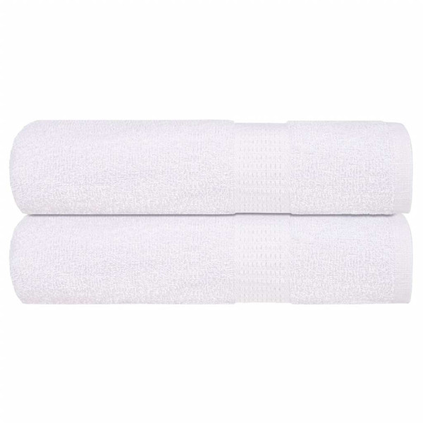 Toallas de Baño 2 uds blanco 100x150 cm 360 g/m² 100% Algodón Toallas de Baño 2 uds blanco 100x150 cm 360 g/m² 100% Algodón D