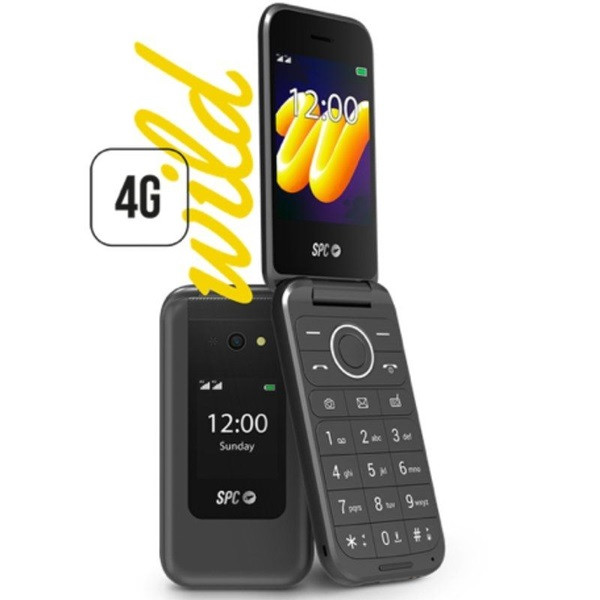 Teléfono móvil spc wild para personas mayores/ 4g/ negro D