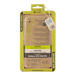 Funda muvit recycletek para samsung galaxy a14 4g - 5g transparente D