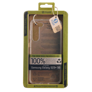 Funda muvit recycletek para samsung galaxy s23+ 5g transparente D