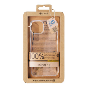 Capa muvit recycletek para apple iphone 13 transparente D