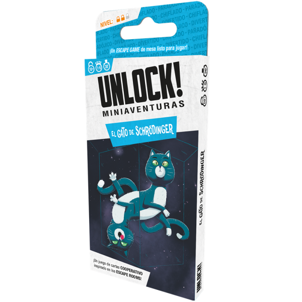 Juego de mesa unlock! miniaventuras el gato de schrodinger D