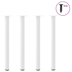 Pernas para mesa de centro 4 peças aço branco 72-74 cm D