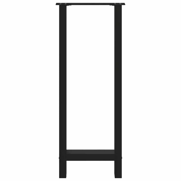 Patas de mesa de centro acero negro 2 uds 40x(100-101) cm M 5