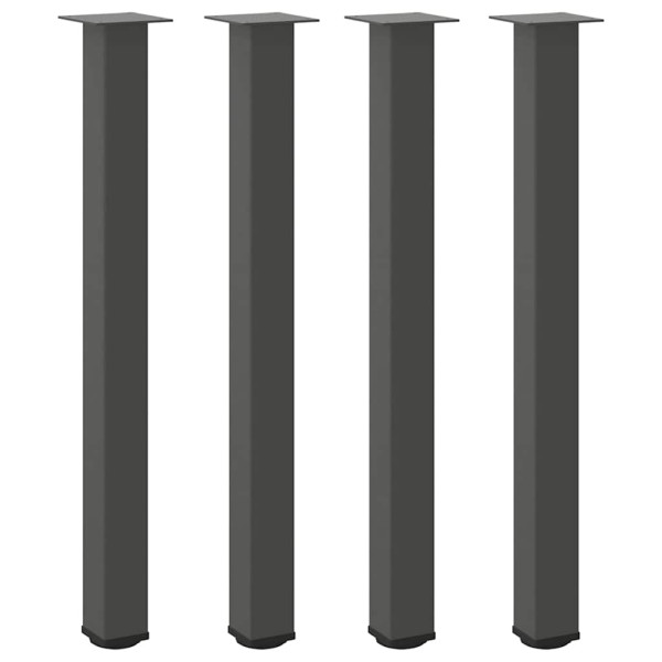 Patas para mesa de centro 4 uds acero antracita 100-102 cm M 2