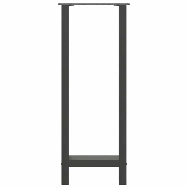 Patas de mesa de centro acero antracita 2 uds 40x(100-101) cm M 5