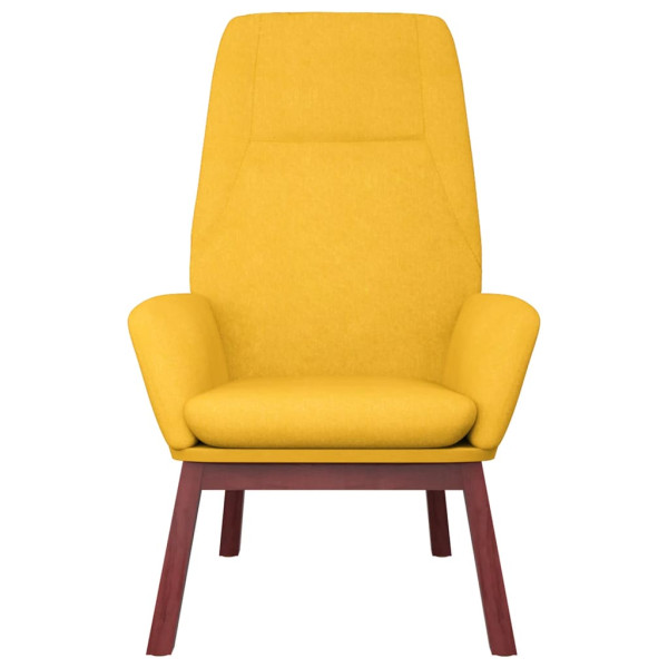 Sillón de relax de tela amarillo mostaza M 3