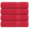 Toallas de baño 4 uds rojo 100x150 cm 360 gsm 100% algodón 1