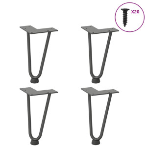 Tabela pernas garfo tipo 4 pcs aço endurecido 20 cm D