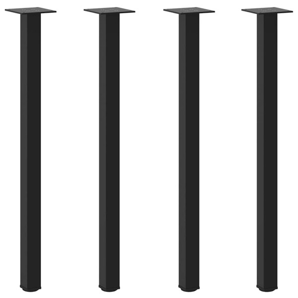 Patas para mesa de centro 4 uds acero negro 72-74 cm M 2