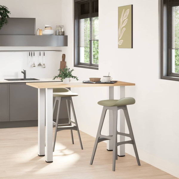 Patas para mesa de centro 4 uds acero blanco 100-102 cm M 3