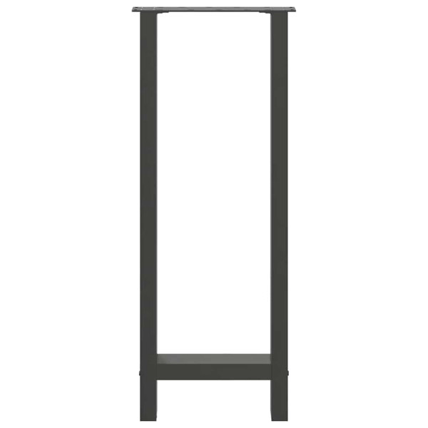 Patas de mesa de centro acero antracita 2 uds 50x(100-101) cm M 5