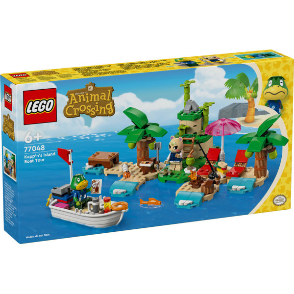 Lego animal crossing paseo en barca con el capitán D