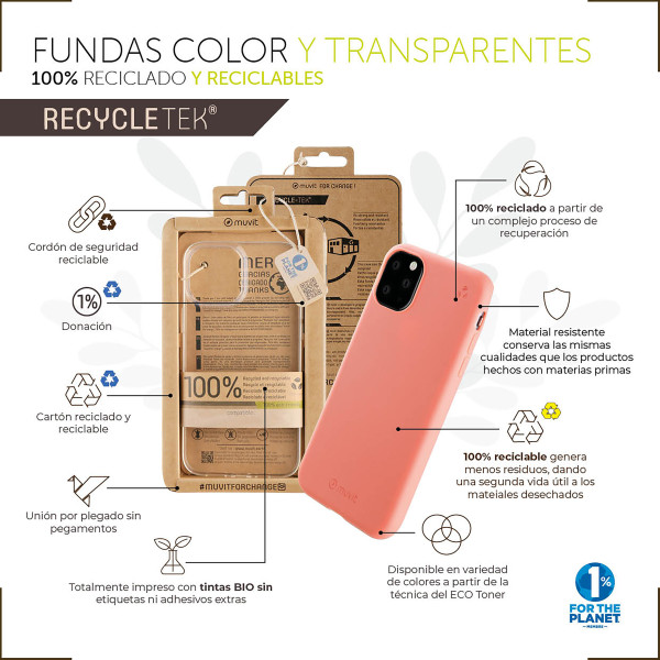 Funda muvit recycletek para samsung galaxy a53 5g transparente M 3