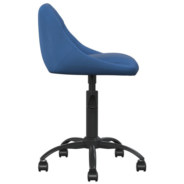 Silla de comedor de terciopelo azul M 4
