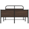 Estructura de cama sin colchón 120x200 cm madera marrón roble 5
