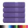 Toallas de baño 4 uds morado 100x150 cm 360 gsm 100% algodón 2