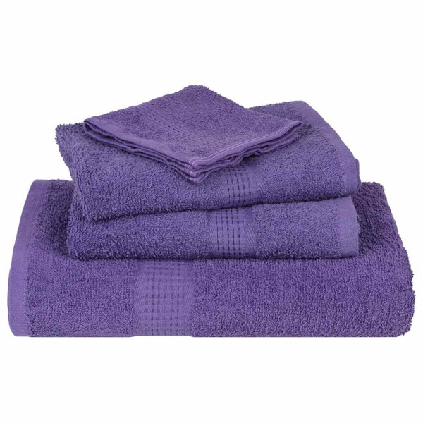 Toallas de baño 4 uds morado 100x150 cm 360 gsm 100% algodón M 4