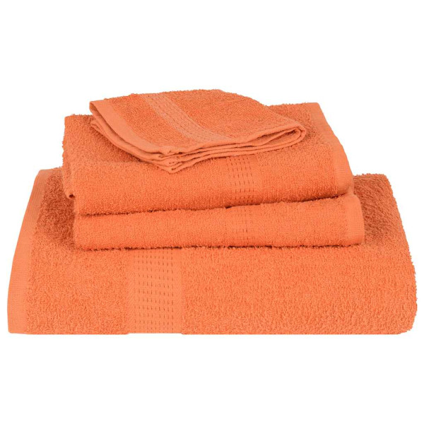 Toallas de jabón 4 uds naranja 30x30 cm 360 gsm 100% algodón M 4