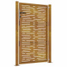 Puerta de jardín acero corten diseño cuadrado 105x155 cm 5
