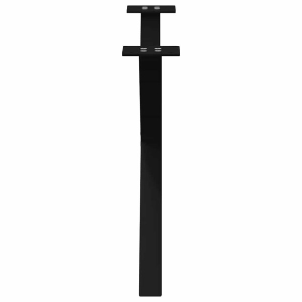 Patas de mesa de centro forma X 2uds acero negro 70x(42-43) cm M 5