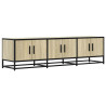 Mueble TV metal y madera ingeniería roble Sonoma 150x35x41 cm 2