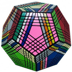 Cubo de rubik shengshou petaminx dodecaedro 9x9 negro H