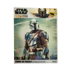 Puzle lenticular prime 3d 200 peças o mandalorian o mando mandaloriano H