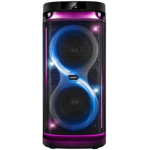 Altavoz rumbleboss xl phoenix 160w rms batería 7000 mah función karaoke 2 microfonos inalambricos incluidos D