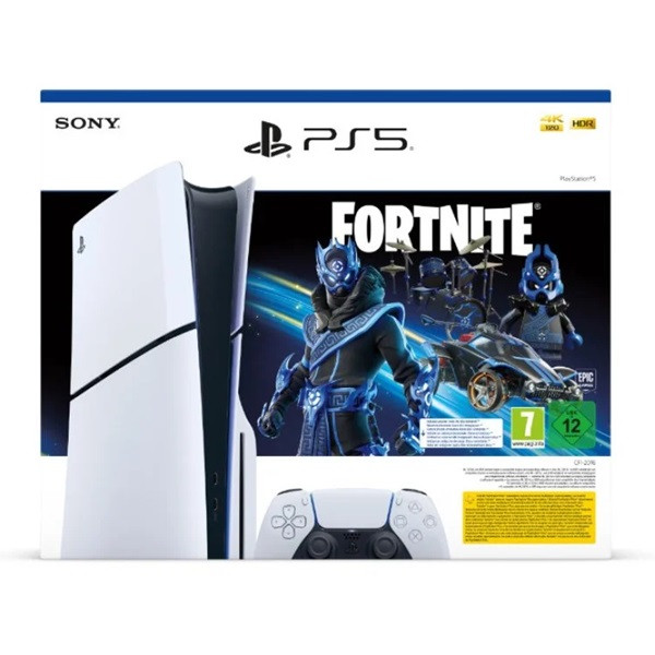 Consola de vídeo SONY PS5 Slim 1TB versão de disco Fortnite Bundle White Edition D