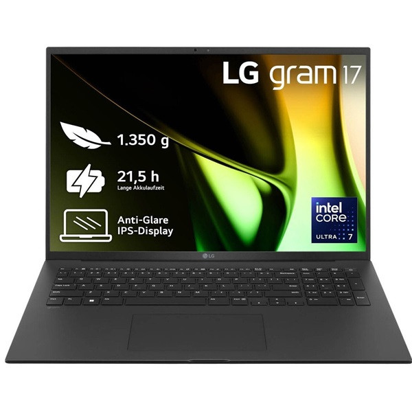 LG GRAM 17.3." Intel Core Ultra 7 32GB RAM 1TB 17Z90S-G.AD78B preto D