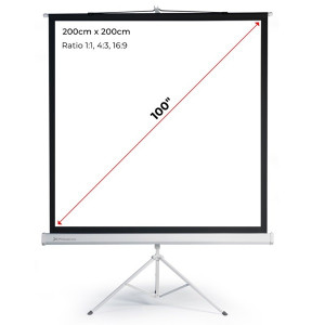 Pantalla de proyección Phoenix 200x200 blanco H