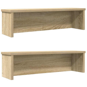 Estantes de cocina apilables 2 uds roble sonoma 60x15x16 cm D