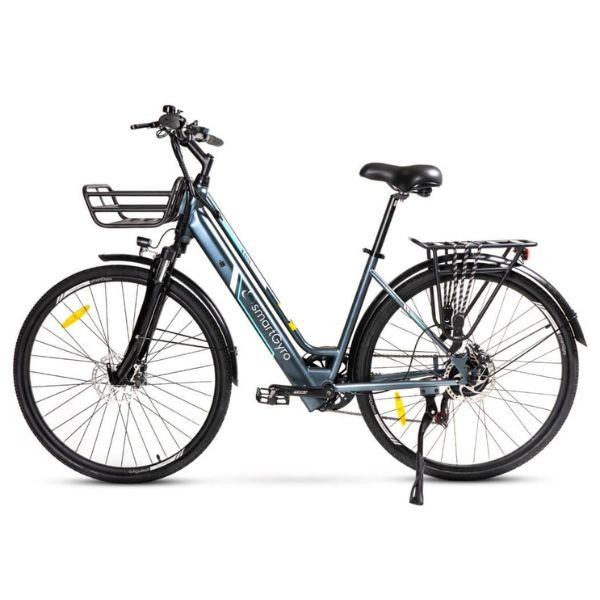 Bicicleta eléctrica smatgyro ebike sunset titanium/ motor 250w/ ruedas 27.5'/ titanium D