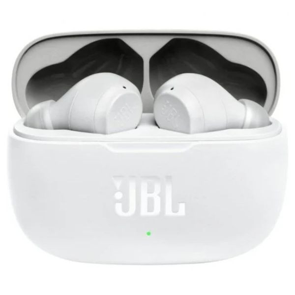 Auriculares bluetooth jbl wave 200tws con estuche de carga/ autonomía 5h/ blancos D