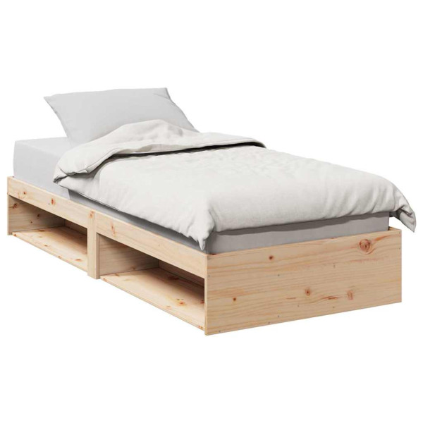 Diván sin colchón 75x190 cm madera maciza de pino Diván sin colchón 75x190 cm madera maciza de pino D