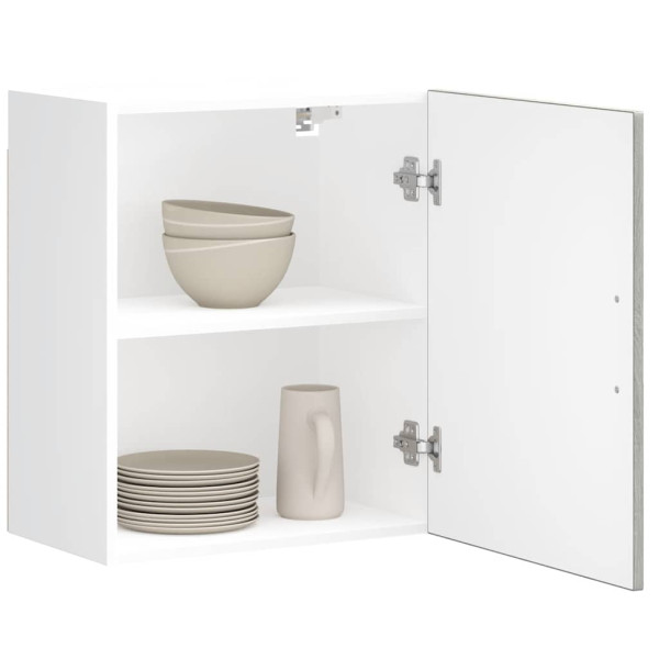 Armario de pared de cocina Porto gris sonoma madera ingeniería Armario de pared de cocina Porto gris sonoma madera ingeniería D