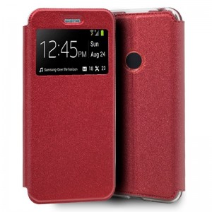Funda COOL Flip Cover para Xiaomi Redmi Note 8 / Note 8 (2021) Liso Rojo D