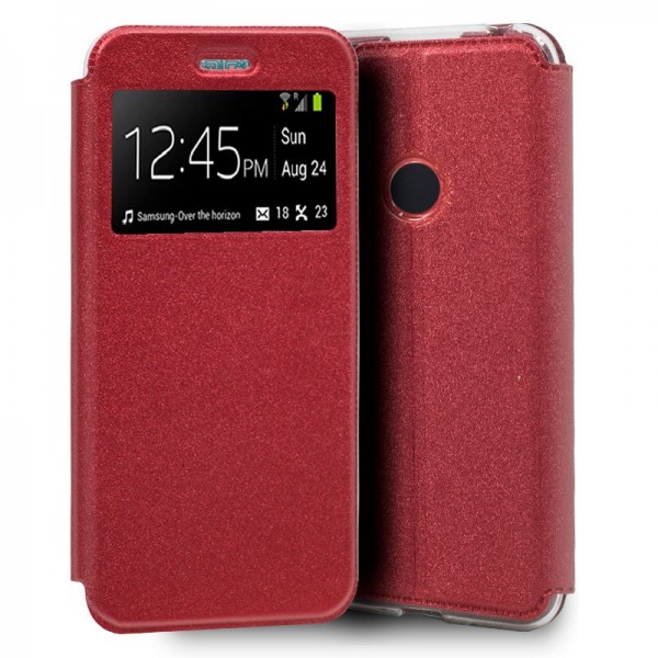 Funda COOL Flip Cover para Xiaomi Redmi Note 8 / Note 8 (2021) Liso Rojo D