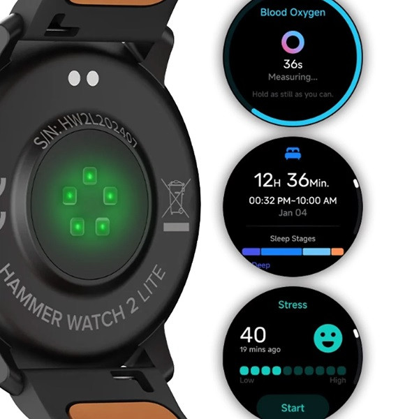 Relógio de martelo 2 lite preto M 7