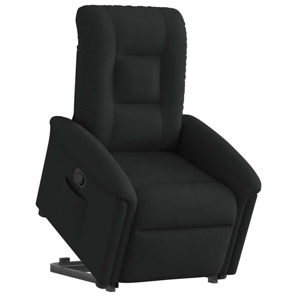Sillón reclinable elevable tela negro D