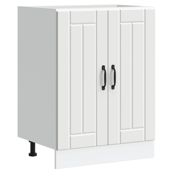 Mueble bajo fregadero Lucca madera contrachapada blanca Mueble bajo fregadero Lucca madera contrachapada blanca D