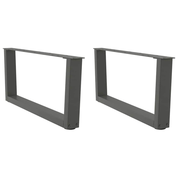 Patas para mesa comedor forma V 2 uds antracita 70x(30-31.3) cm Patas para mesa comedor forma V 2 uds antracita 70x(30-31.3) cm D