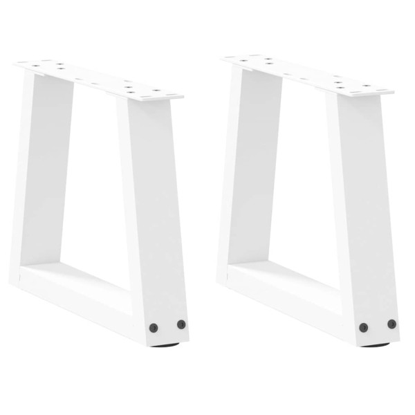 Patas para mesa de comedor forma V 2 uds blanco 40x(30-31.3) cm Patas para mesa de comedor forma V 2 uds blanco 40x(30-31.3) cm D