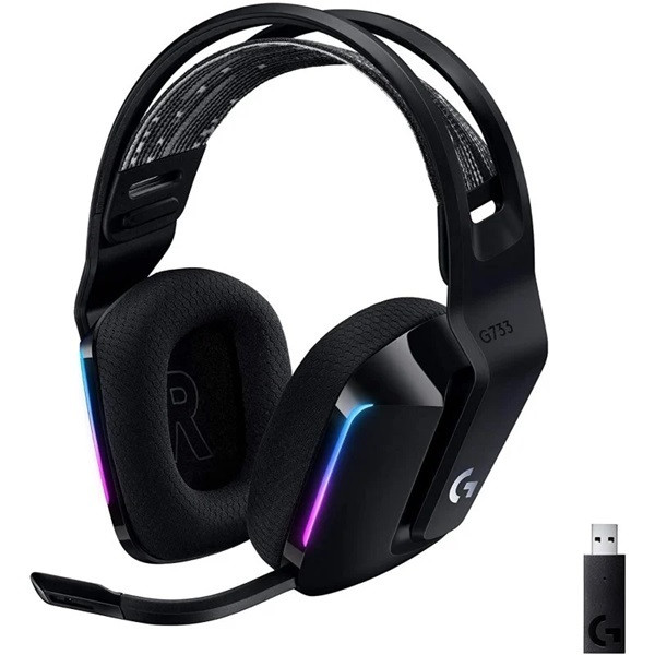 Auricular con microfono logitech g g733 gaming wireless inalambrico negro D